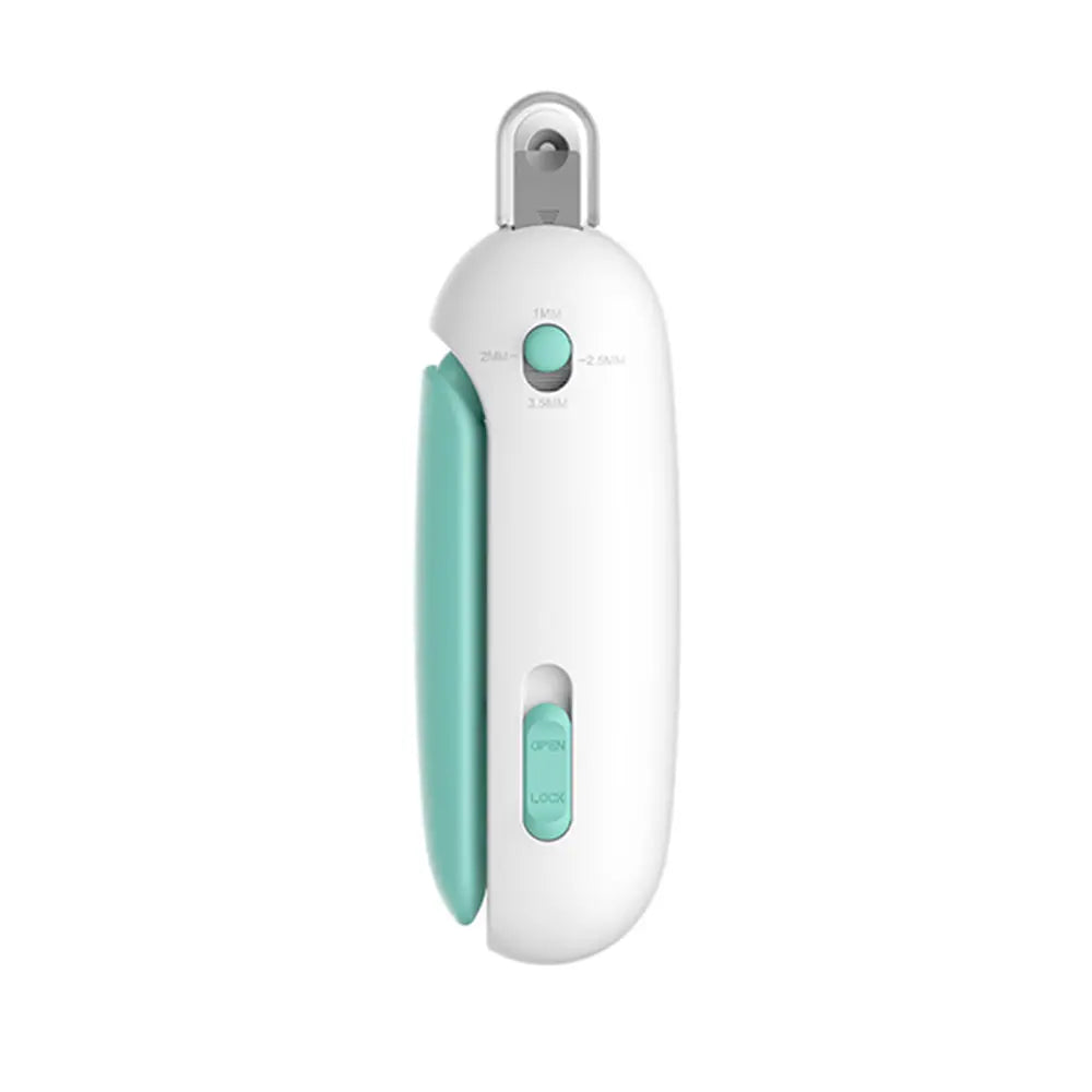 Pet Nail Clipper with Adjustable Aperture, 1 Count Pet Nail Trimmer with Nail File for Puppies, Safe Pet Claw Clipper Grooming Tool for Indoor & Outdoor Paw Trimmer